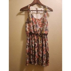 Lush Nordstrom Purple/Pink Sleeveless Floral Dress size small